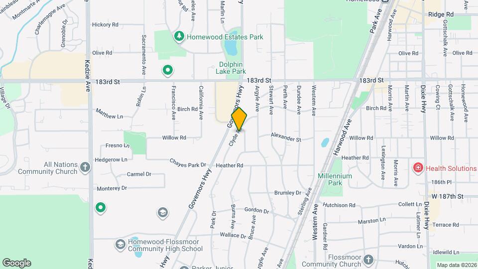 18453 Clyde Rd Map and Location Details