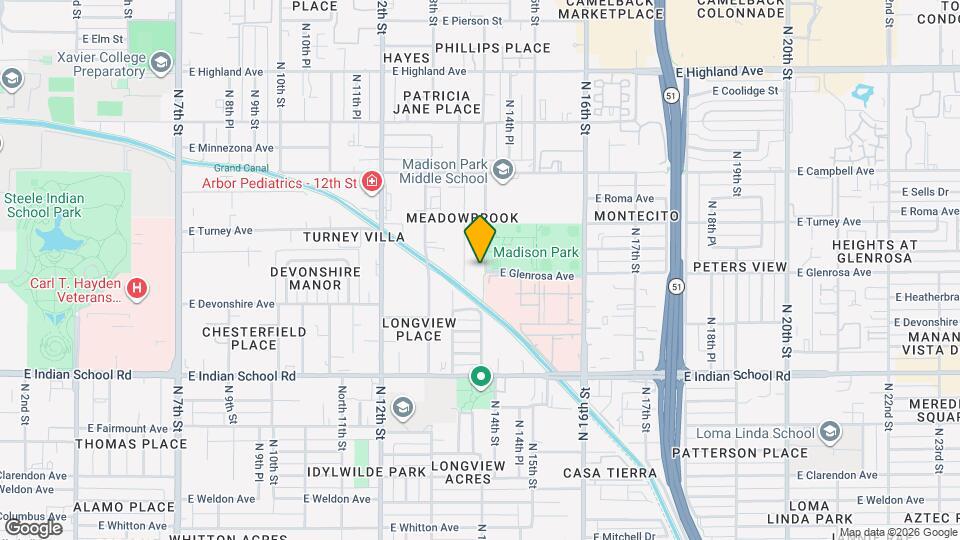 4304 N 14th St Map and Location Details