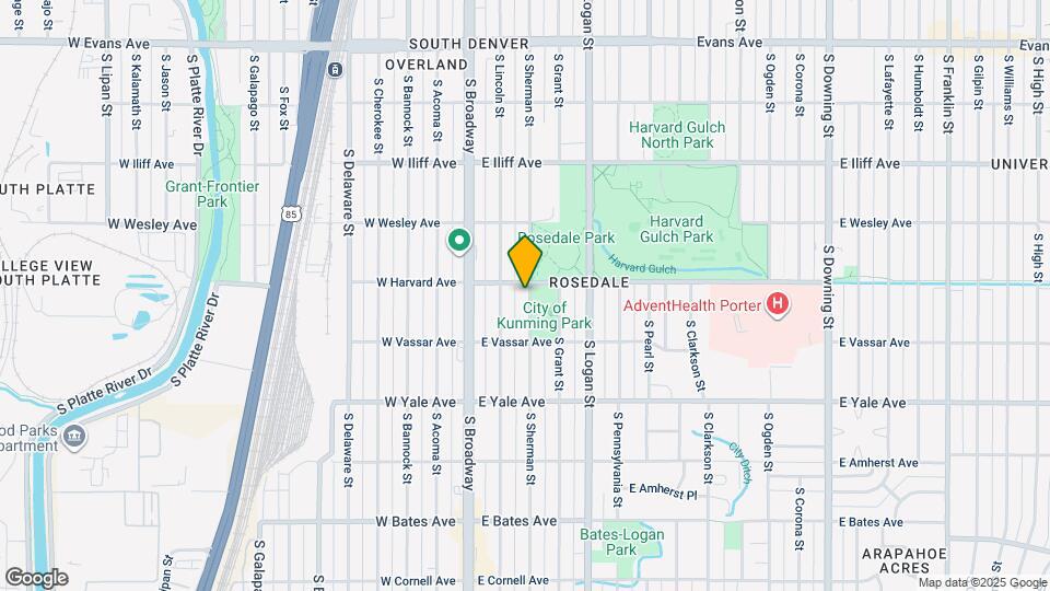 2507 S Sherman St Map and Location Details