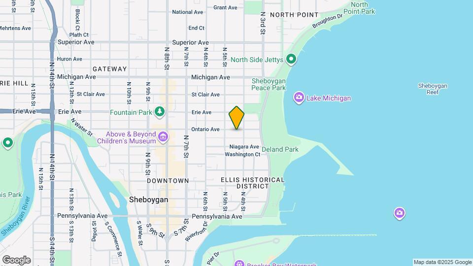 413 Ontario Ave, Unit Lakeview Loft Map and Location Details