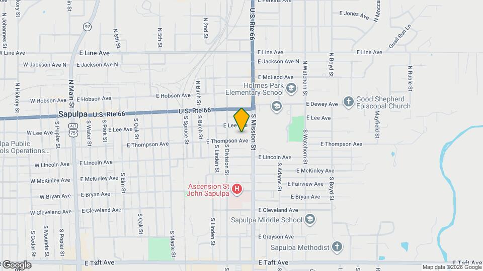 1023 E Thompson Ave Map and Location Details