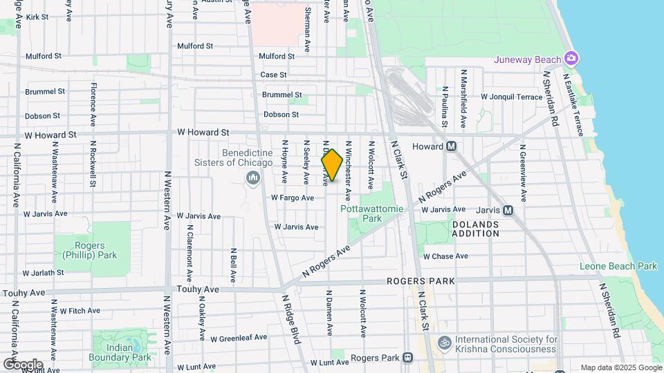 7405 N Damen Ave Map and Location Details