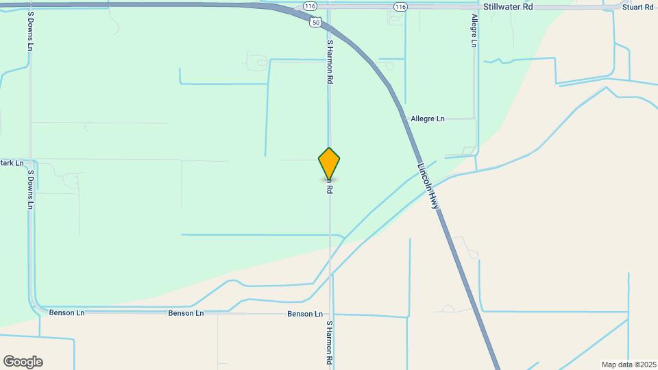 1100 S Harmon Rd Map and Location Details