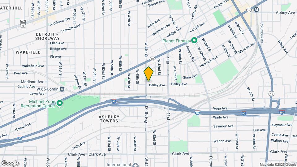 4314 Bailey Ave Map and Location Details