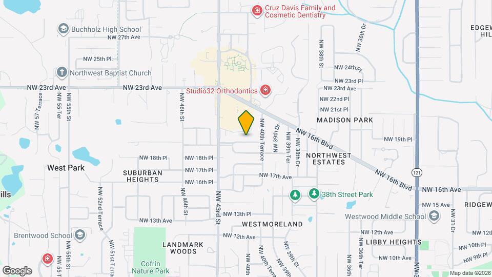 4040 NW 19th Pl Map and Location Details