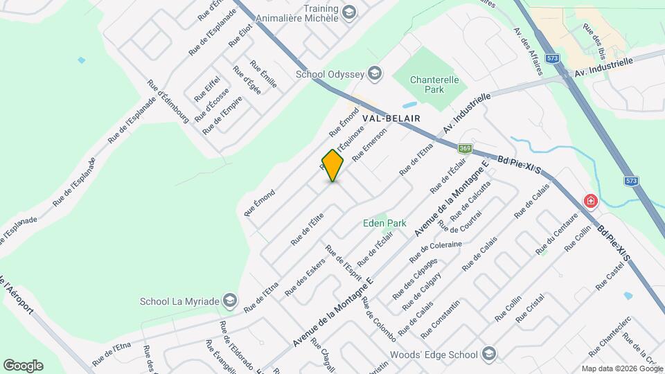 1481 Emerson Rue Map and Location Details