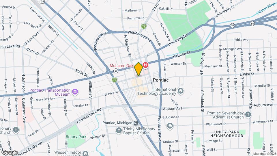 28 N Saginaw St Map and Location Details