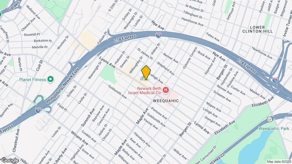 16 Irving Ave Map and Location Details