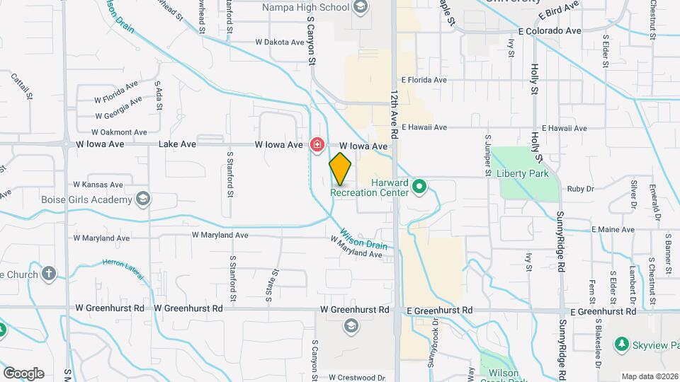 1706 S Piney Creek Rd Map and Location Details