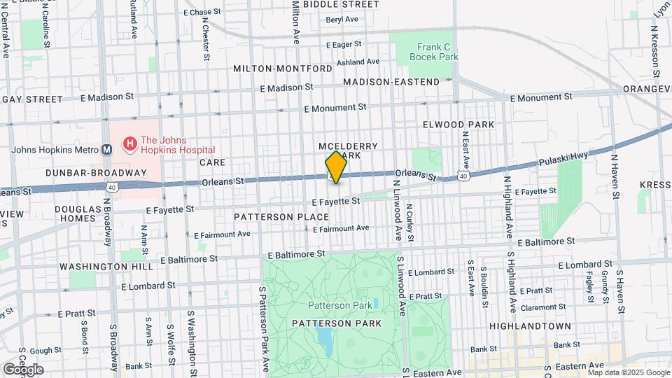 210 N Glover St Map and Location Details