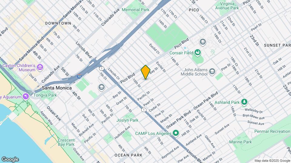 1033 1/2 Grant St Map and Location Details