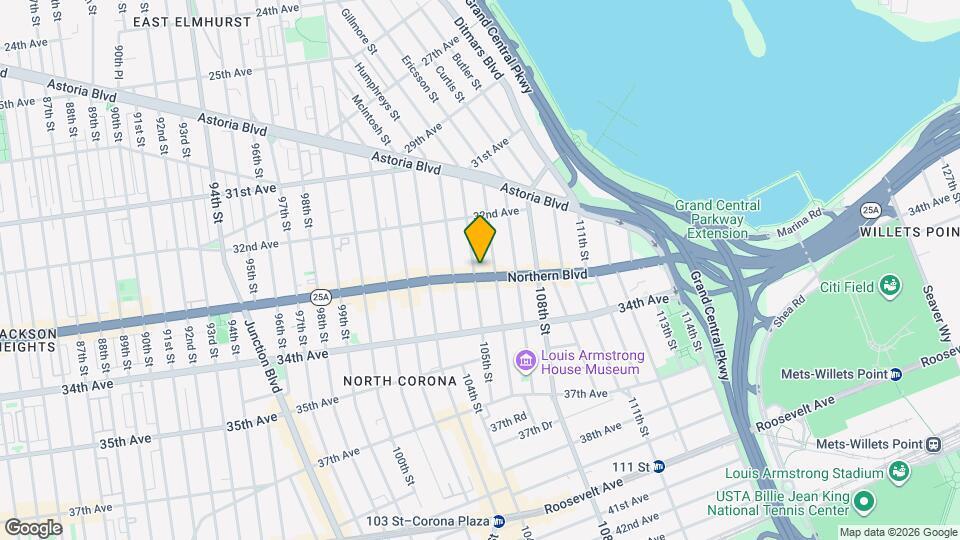 10505 Northern Blvd Mapa y Detalles de la Ubicación