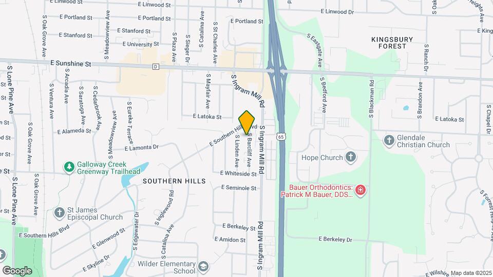 2031 S Barcliff Ave Map and Location Details