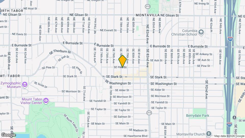 7808 SE Pine St Mapa y Detalles de la Ubicación