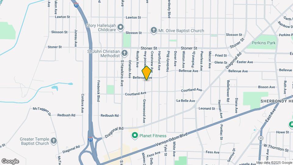 1251 Greenwood Ave Map and Location Details