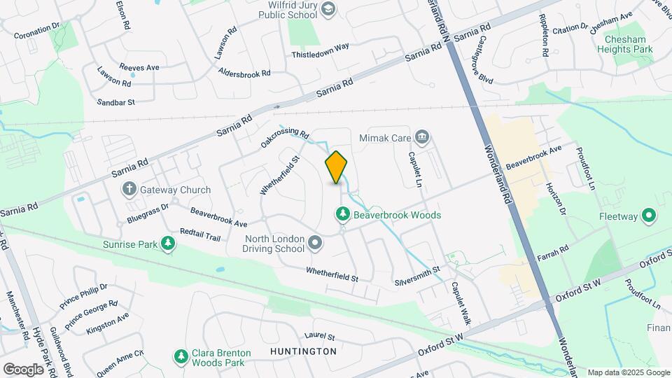 861 Oakcrossing Rd Map and Location Details