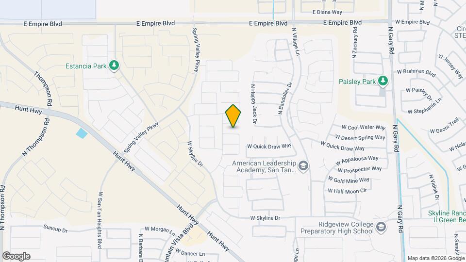 2822 W Blue River Dr Map and Location Details