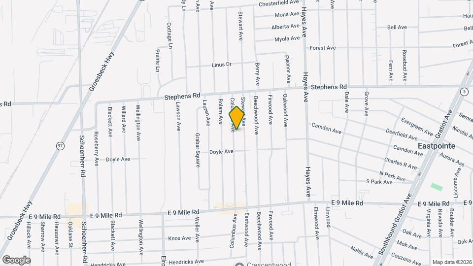 23574 Columbus Ave Map and Location Details