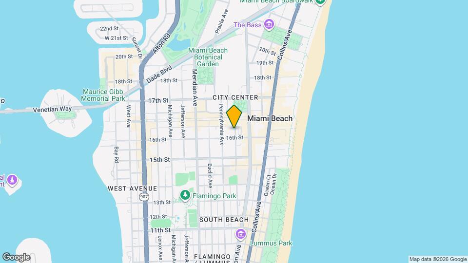 Deco Beach Apartments Map and Location Details
