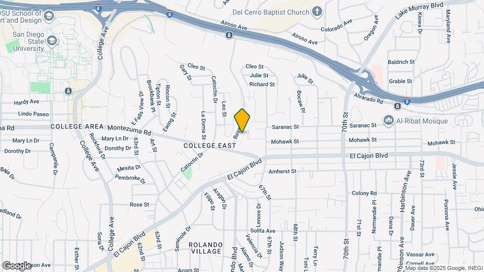 6603 Reservoir Ct Map and Location Details