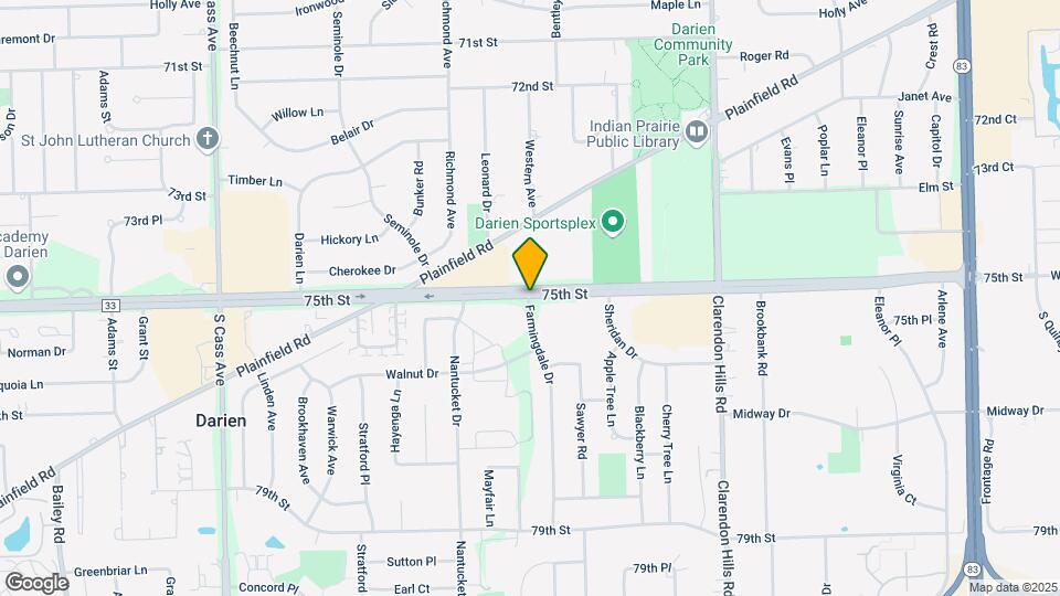 7502 Farmingdale Dr Map and Location Details