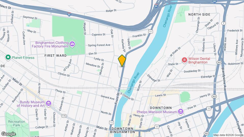 245 Front St Map and Location Details