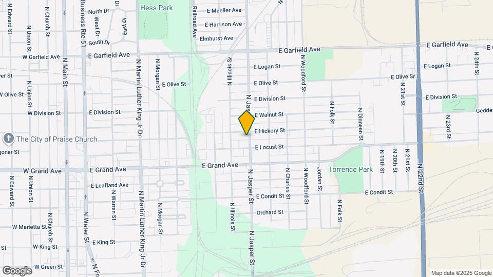 1439 N Jasper St Map and Location Details