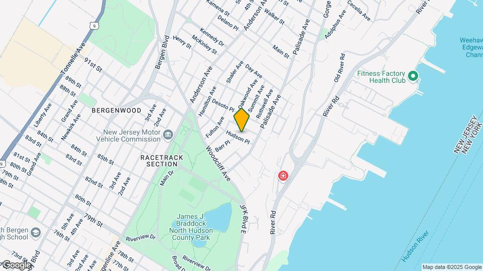 225 Hudson Pl, Unit 1 Map and Location Details