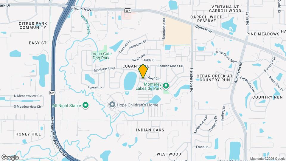 6807 White Cliffs Way Map and Location Details