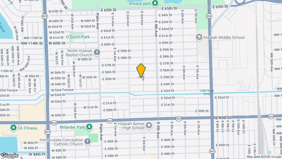 292 E 55th St Map and Location Details
