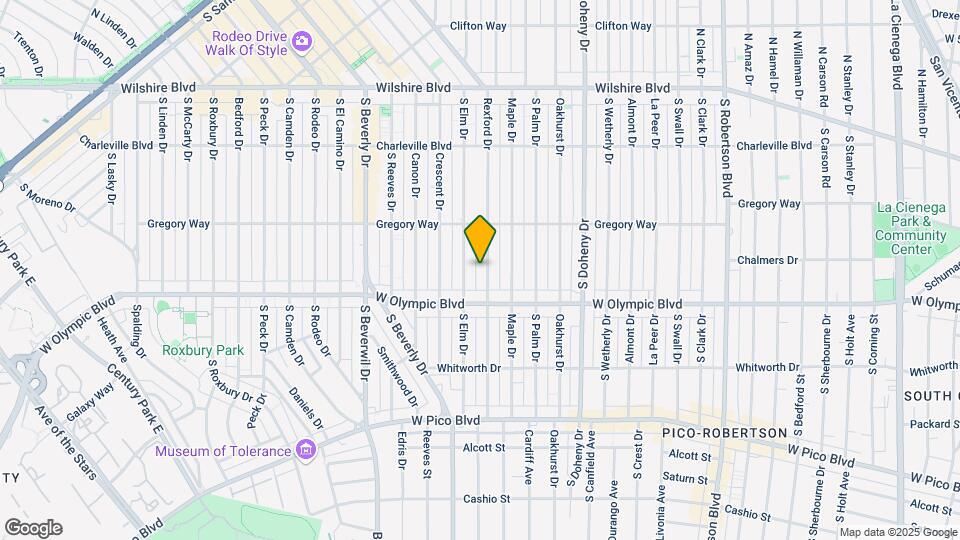 341 S Rexford Dr Map and Location Details
