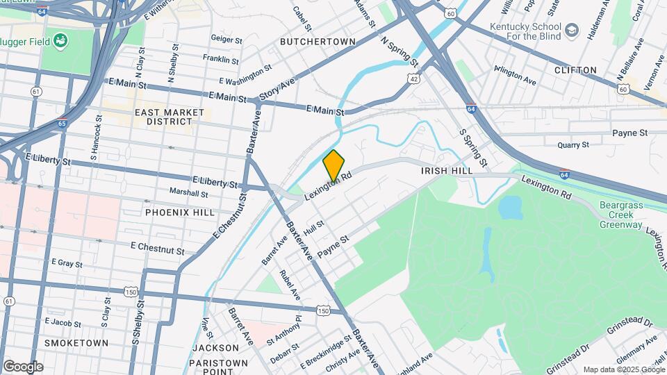 1236 Lexington Rd Map and Location Details
