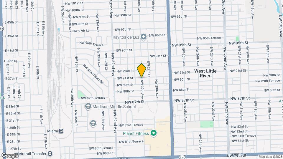 3000 NW 91st St Map and Location Details