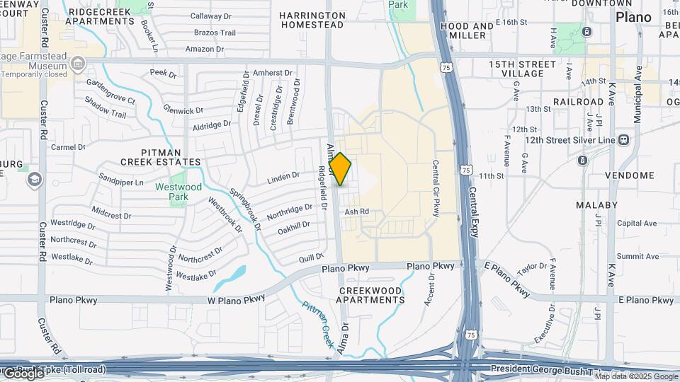 Collin Creek Map and Location Details