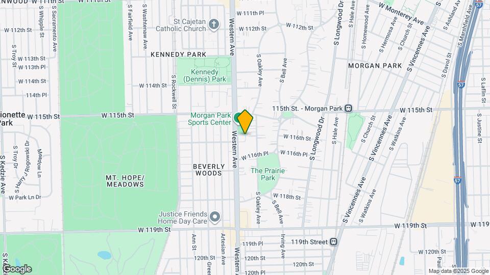 11551 S Western Ave Map and Location Details