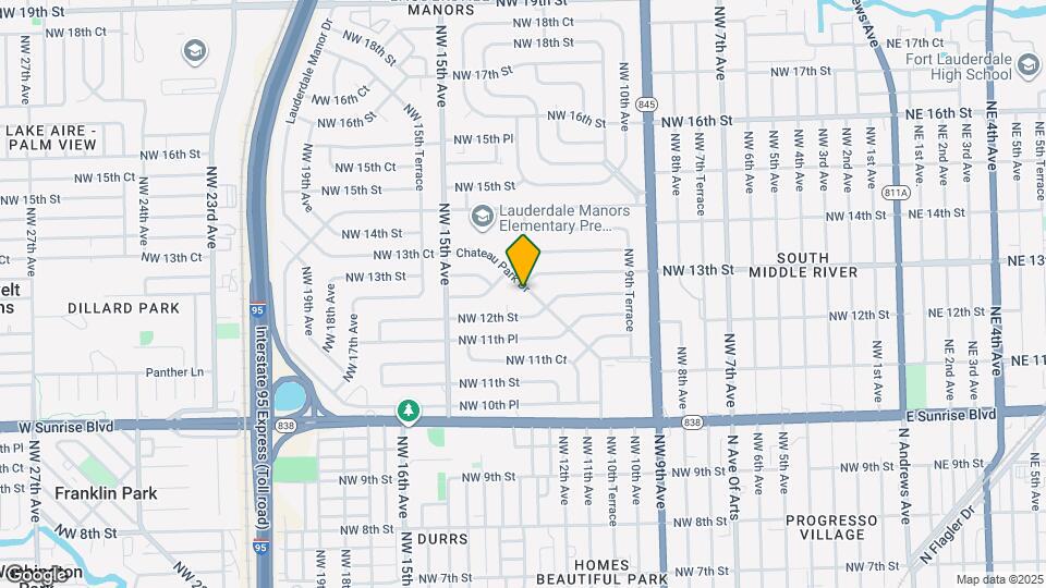 1219 Chateau Park Dr Map and Location Details