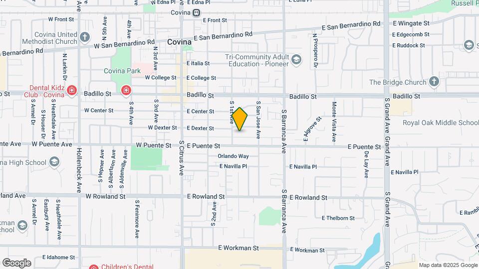 320 S 1st Ave Map and Location Details
