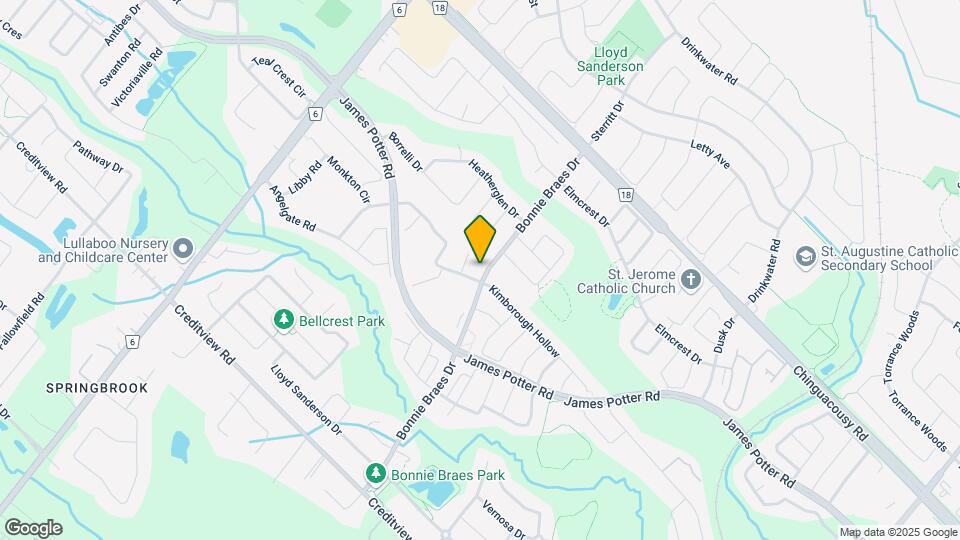102 Bonnie Braes Dr Map and Location Details
