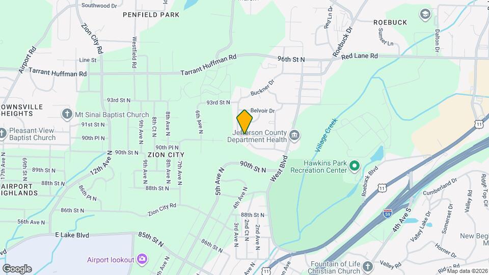 9006 Beverly Dr N Map and Location Details