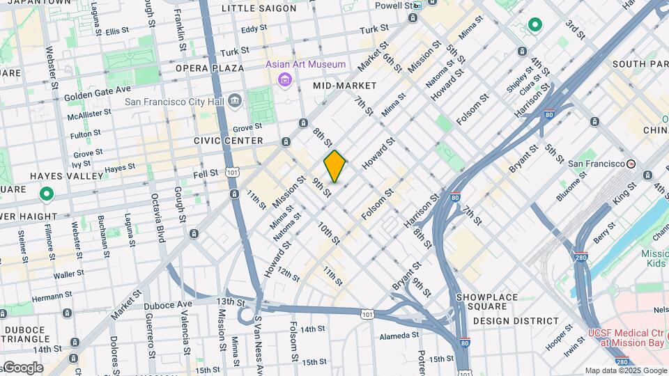 1288 Howard St, Unit 609 Mapa y Detalles de la Ubicación
