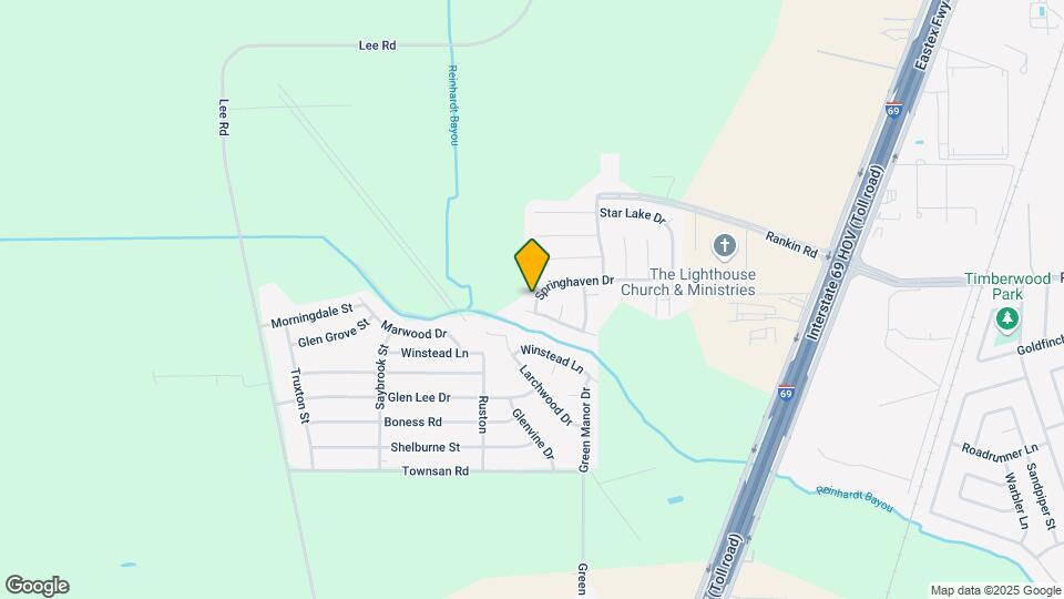 6107 Springhaven Dr Map and Location Details