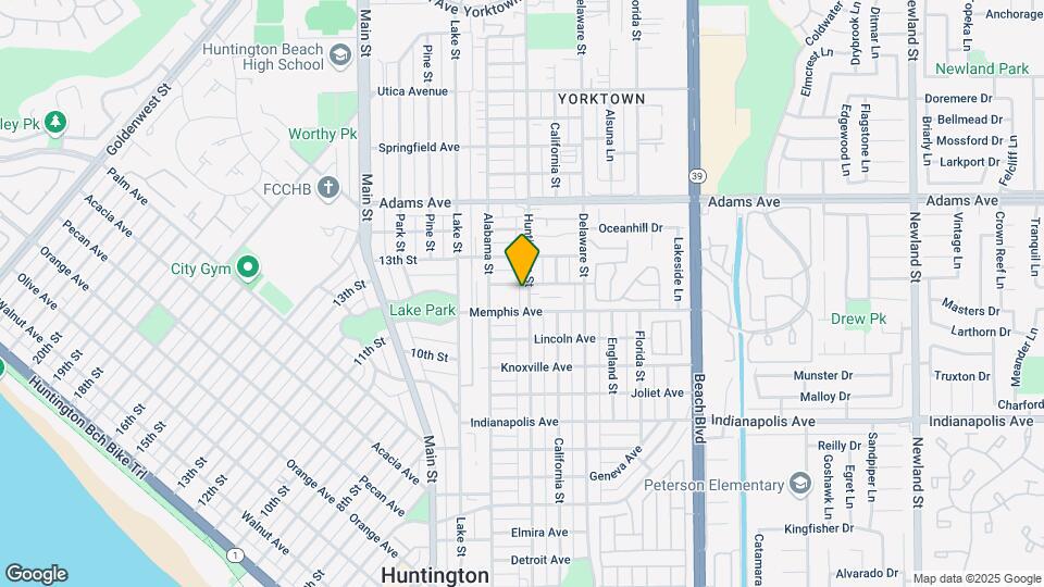 1317 Huntington St Map and Location Details