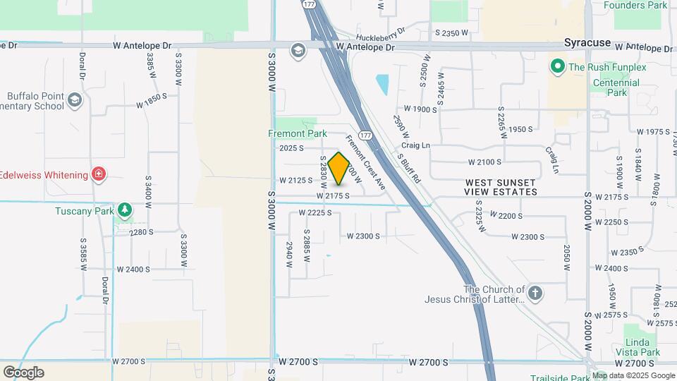 2790 W 2175 S Map and Location Details