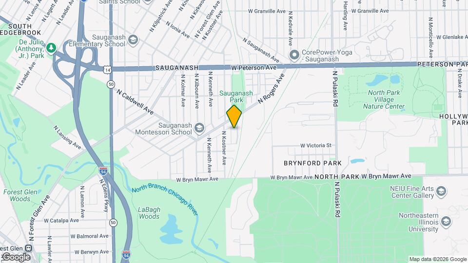 5740 N Lowell Ave Map and Location Details