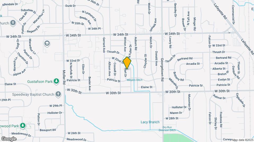 3125 Hart Dr Mapa y Detalles de la Ubicación