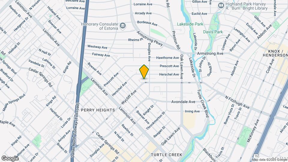 4015 Wycliff Ave Map and Location Details