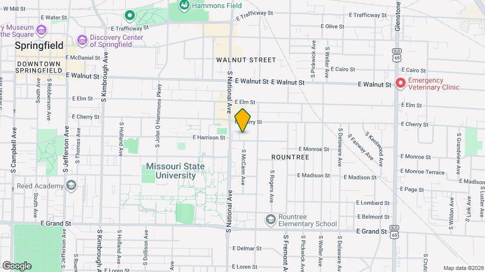 1227 E Harrison St Map and Location Details