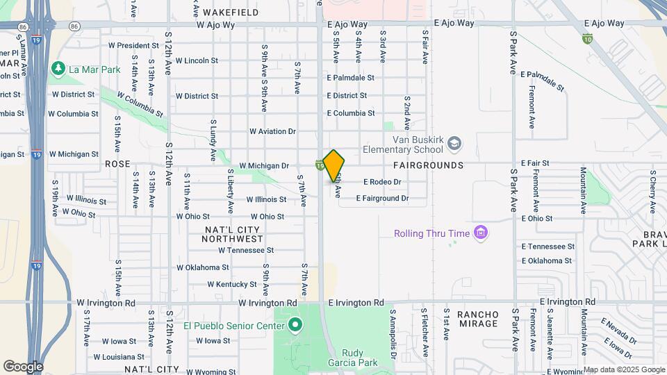 4544 S 5th Ave Map and Location Details