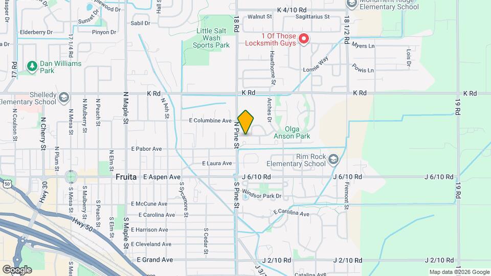 1150 Black Ridge Dr Map and Location Details