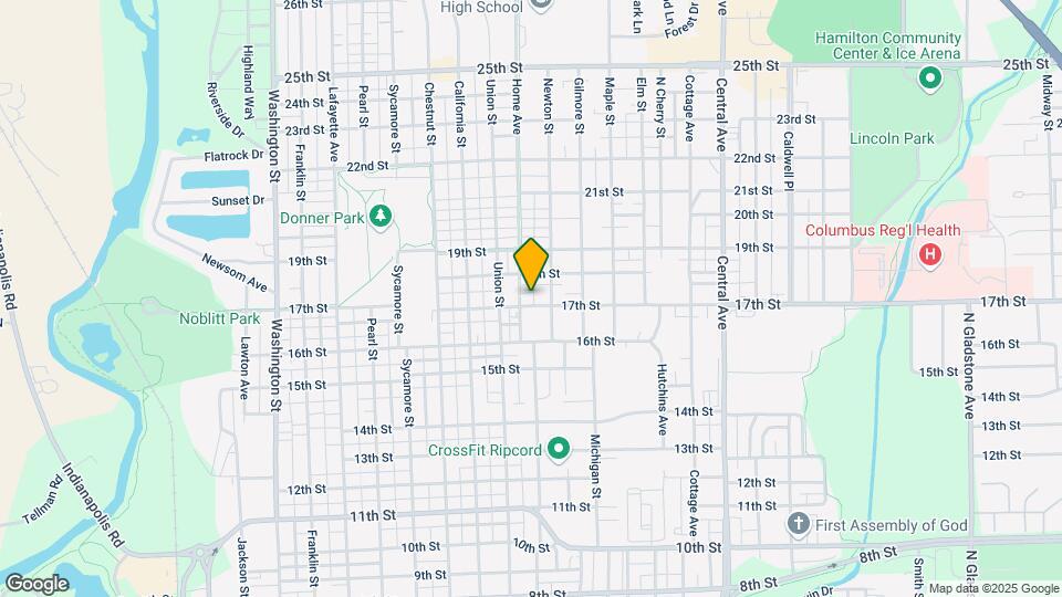 1703 Home Ave Map and Location Details